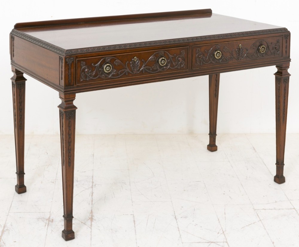 Mahogany 2 Drawer side table