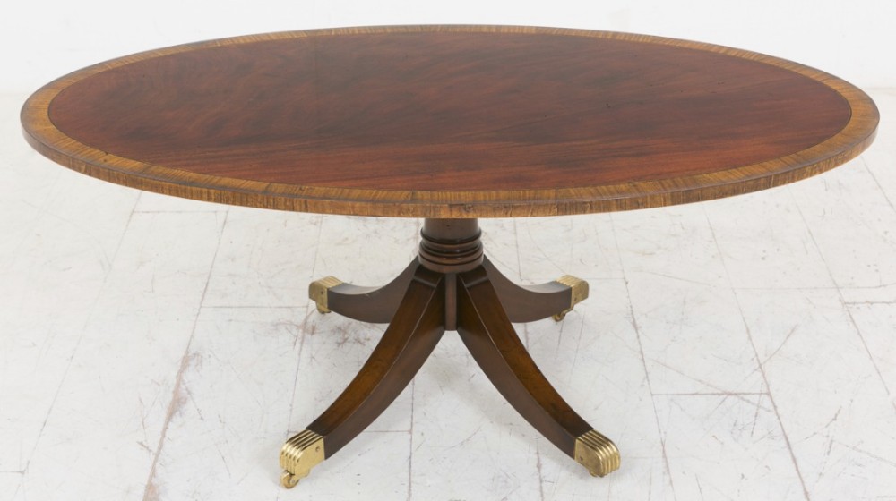 Mahogany Oval Coffee table with Georgian Influences