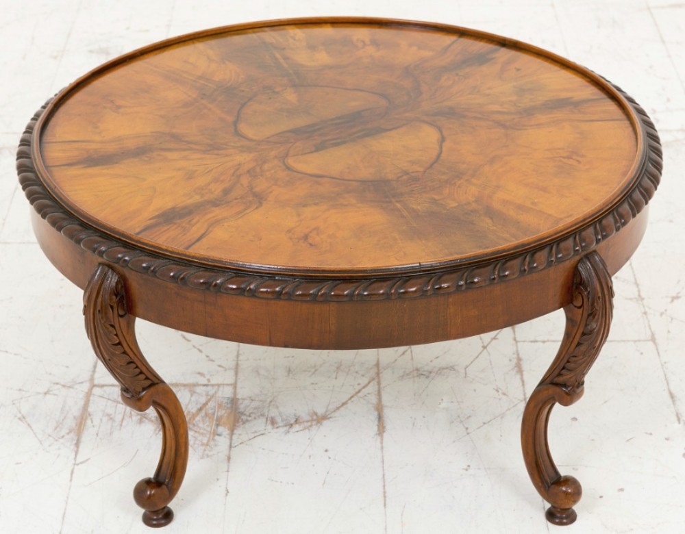 Walnut Circular Coffee Table