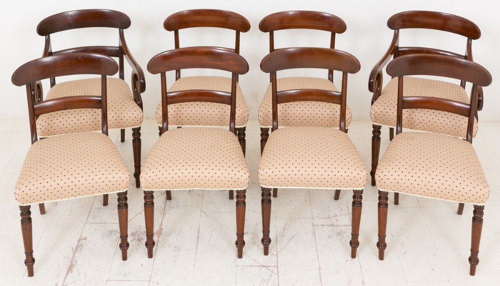 Set of 8 William IV Dining Chairs