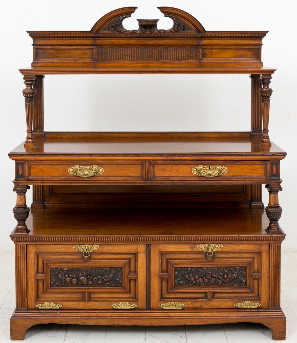 A Stunning Victorian Walnut Buffet