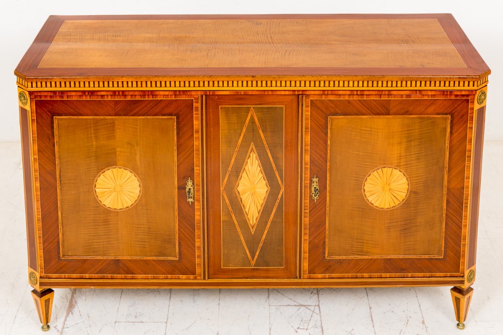 A Superb Quality Inlaid Dutch Side Cabinet