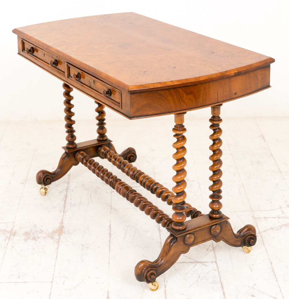 Victorian Burr Walnut Side Table