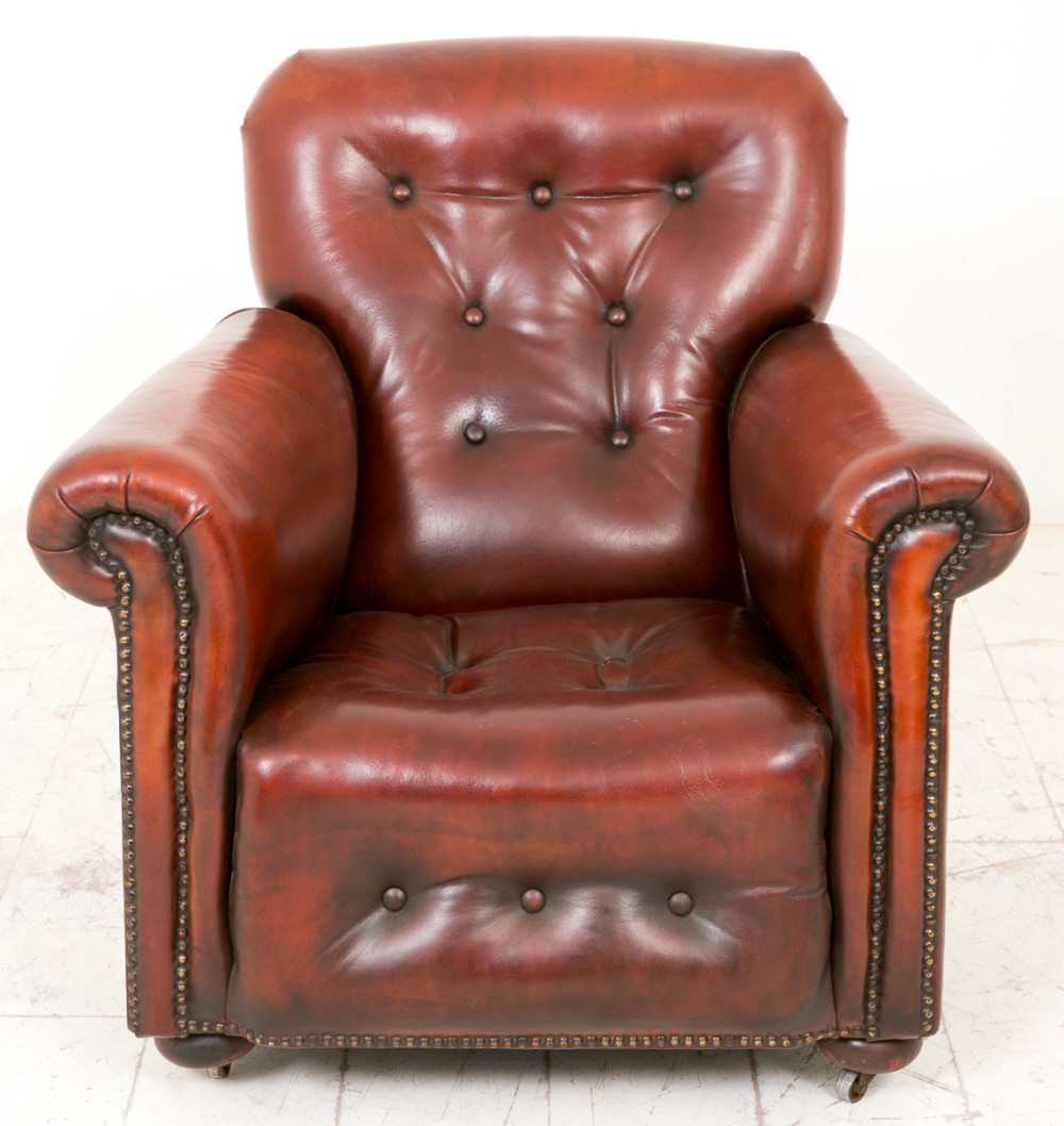 Art Deco Leather Club chair