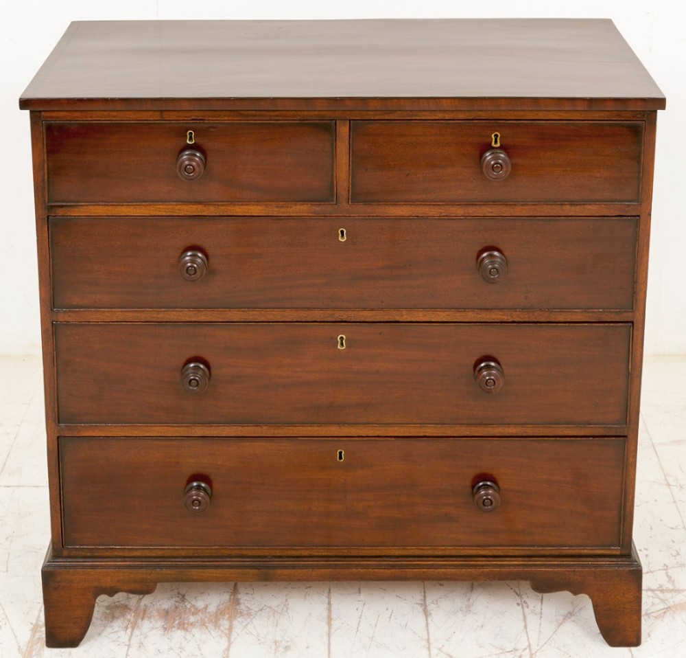 Georgian Mahogany 2 over 3 Chest of Drawers