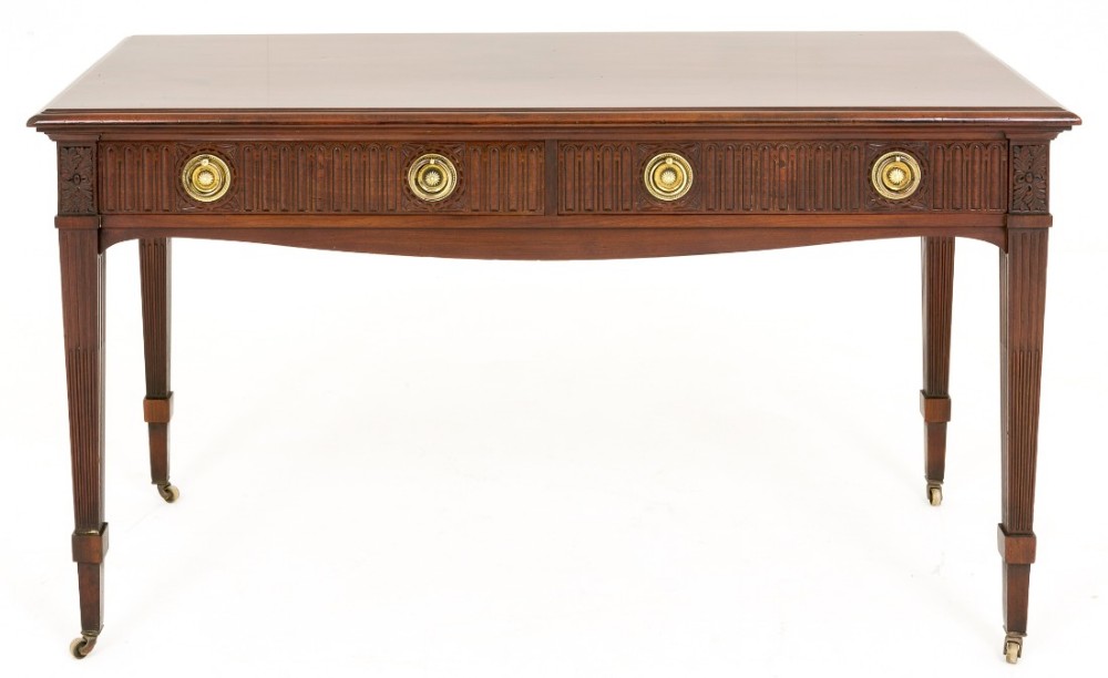 Superb Quality Mahogany 2 Drawer Side Table