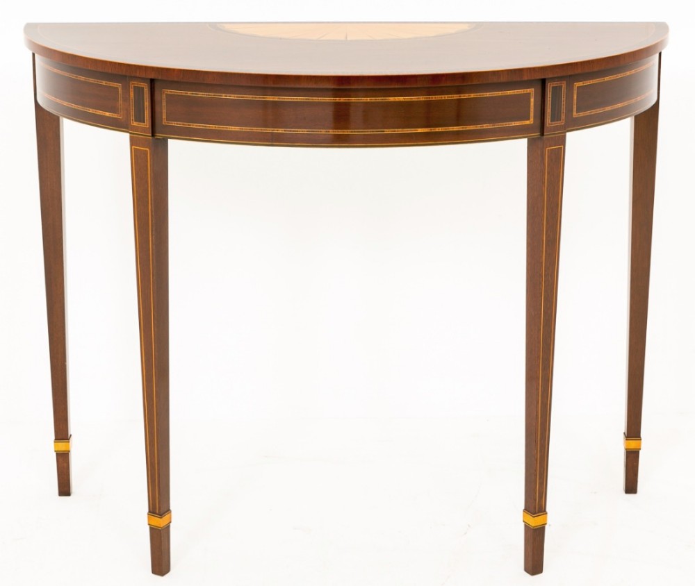 Mahogany Sheraton Revival Console Table