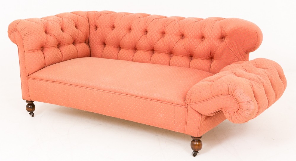 Victorian Drop end Chesterfield Settee