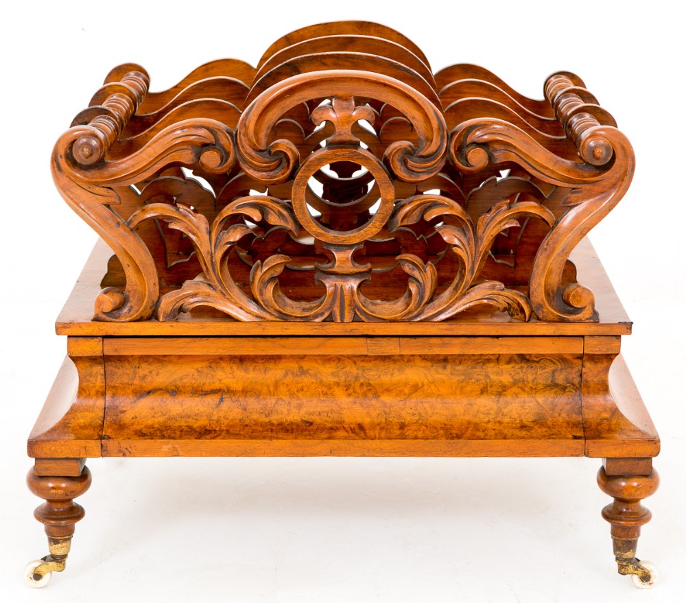 Very Pretty Burr Walnut Canterbury