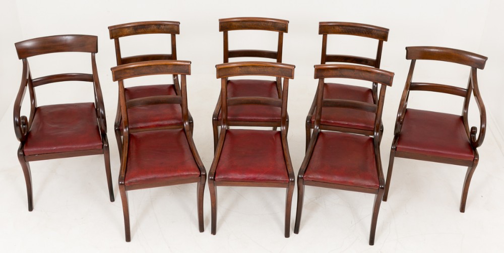 Harlequin set of 8 Mahogany Chairs