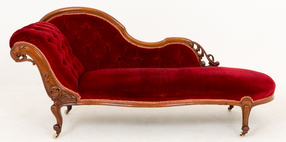 Stunning Mahogany Chaise Longue 