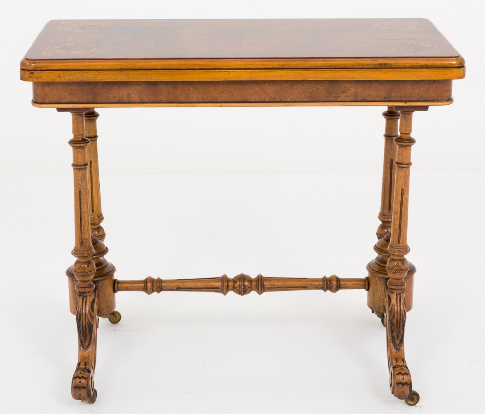 Victorian Walnut Card Table