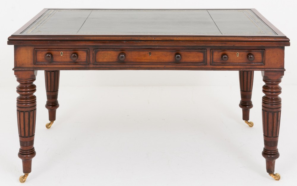 Mahogany 3 Drawer Writing Table