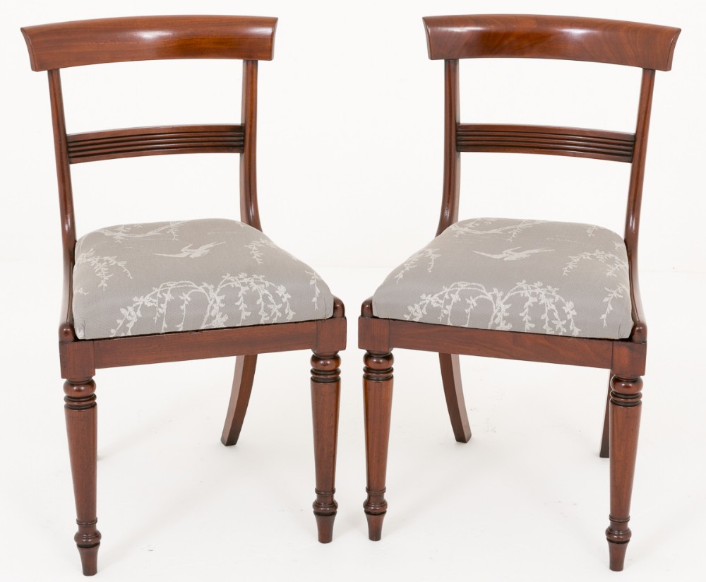 Pair of Mahogany Regency Side Chairs
