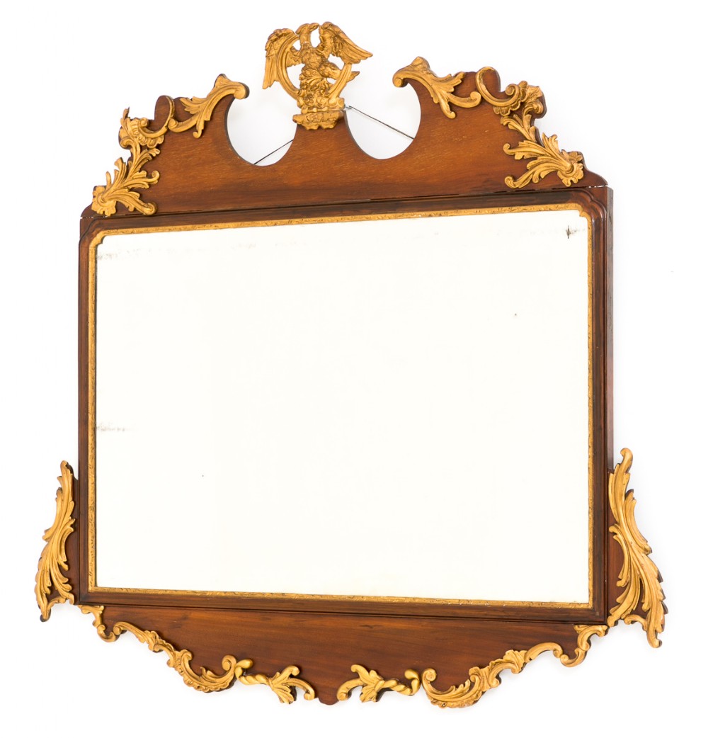 Stunning Mahogany and Gilt Georgian Style Mirror
