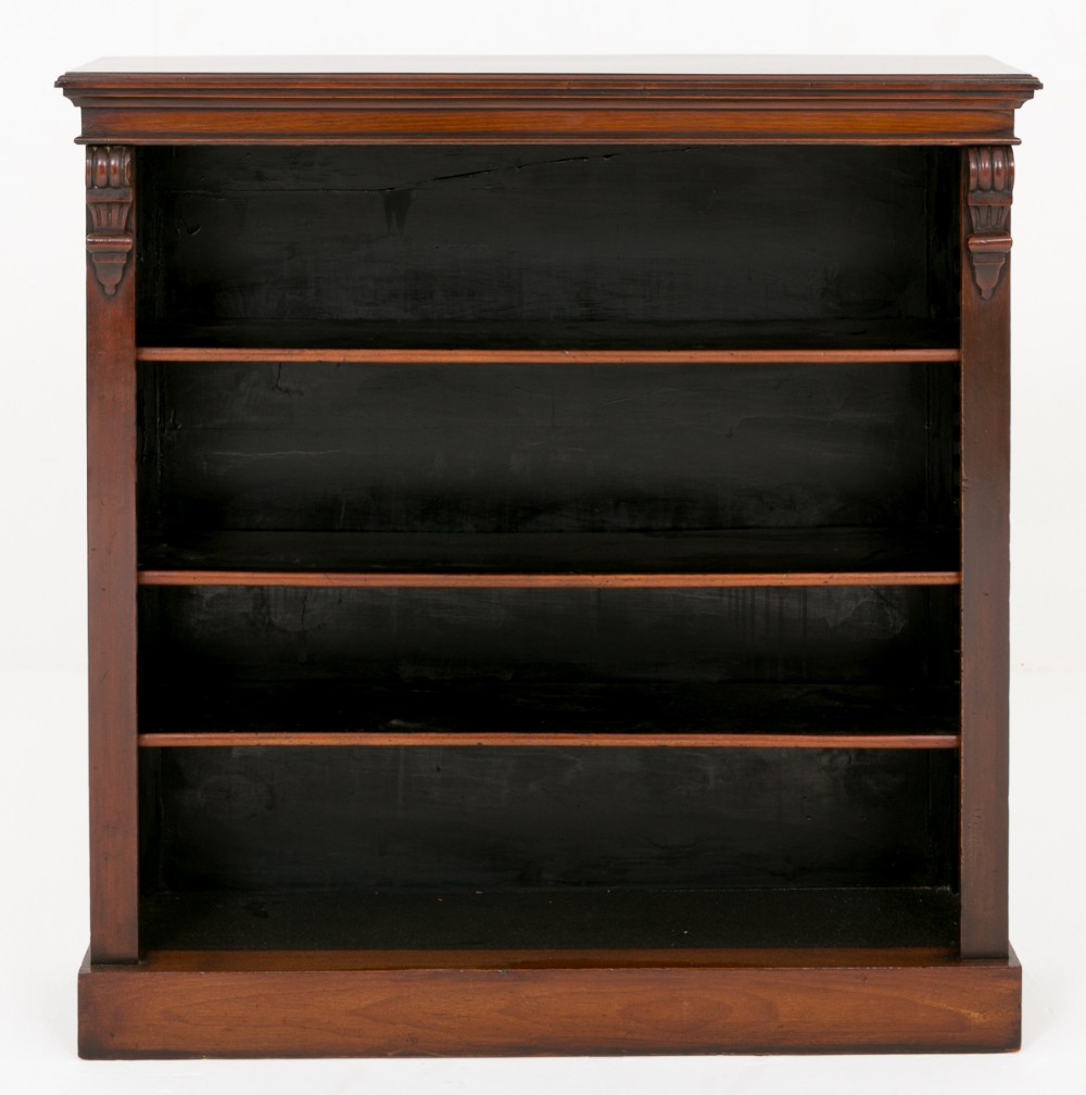 Victorian Mahogany Open Bookcase