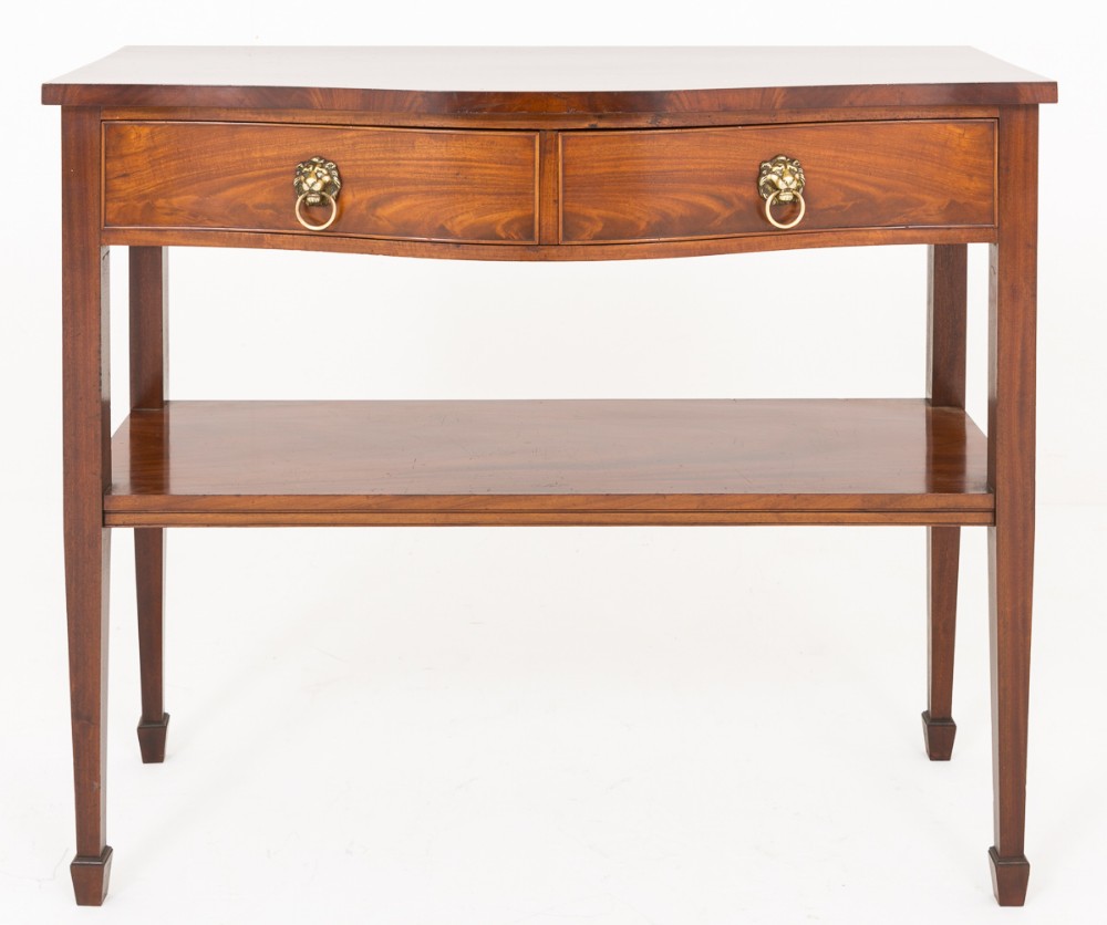 Mahogany 2 Drawer Console Table