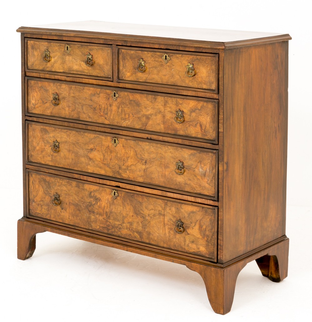 Walnut Chest of Drawers with 18th Century Influences