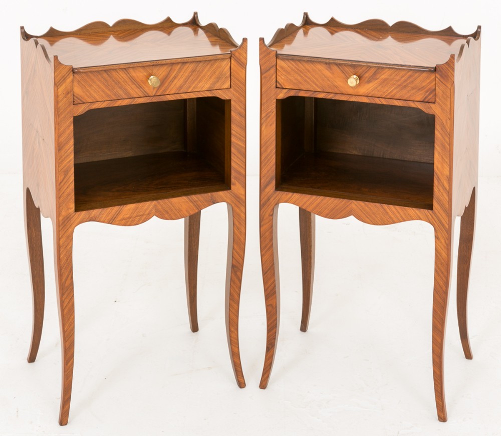 Pair of French Kingwood Bedside cabinets
