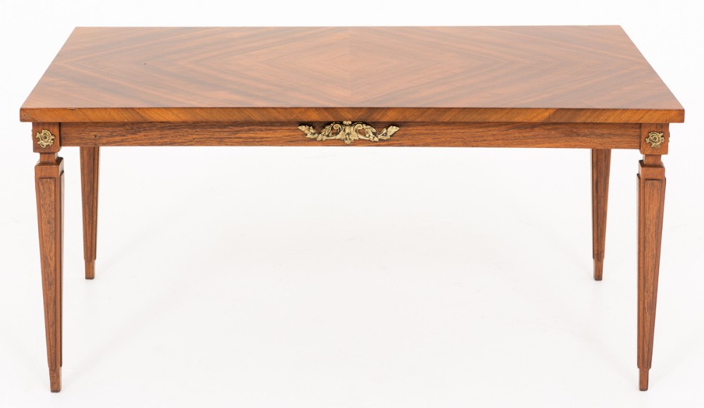 Walnut Coffee Table of Empire Design