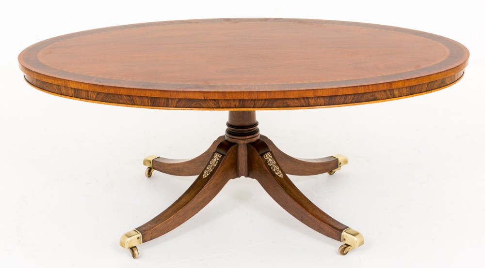 High Quality Mahogany Oval Coffee Table