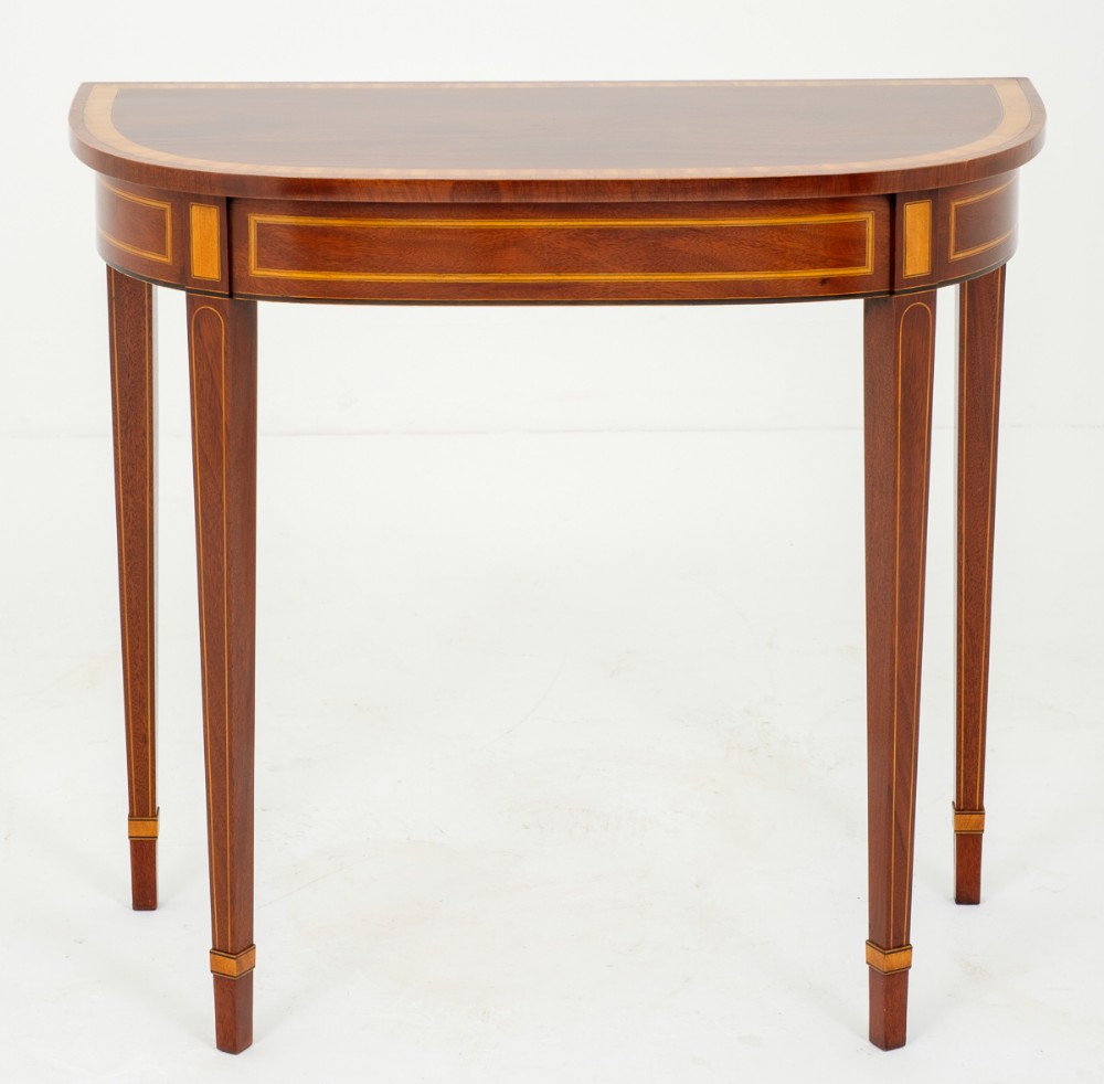 Mahogany Console Table with Hepplewhite Influences