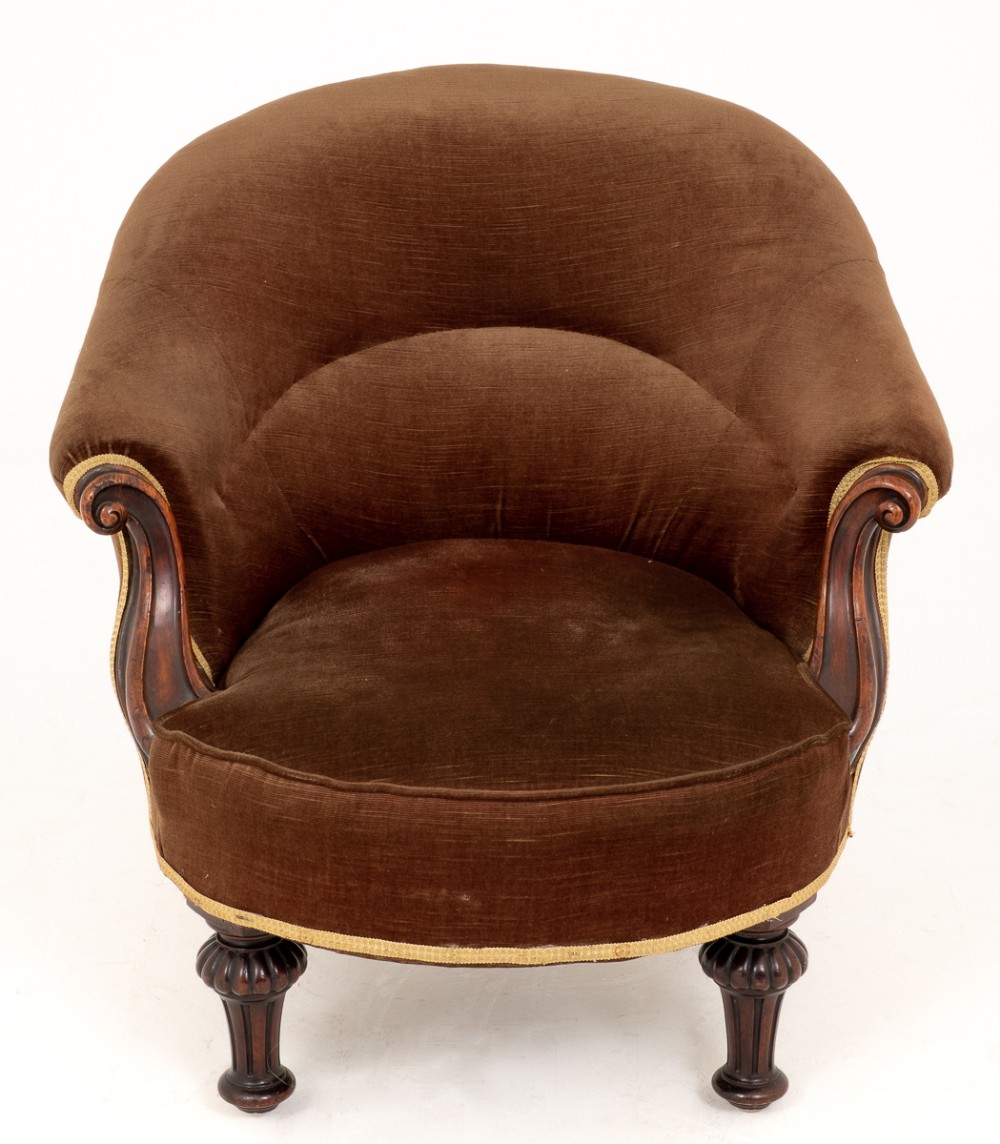 Victorian Mahogany Tub Chair 