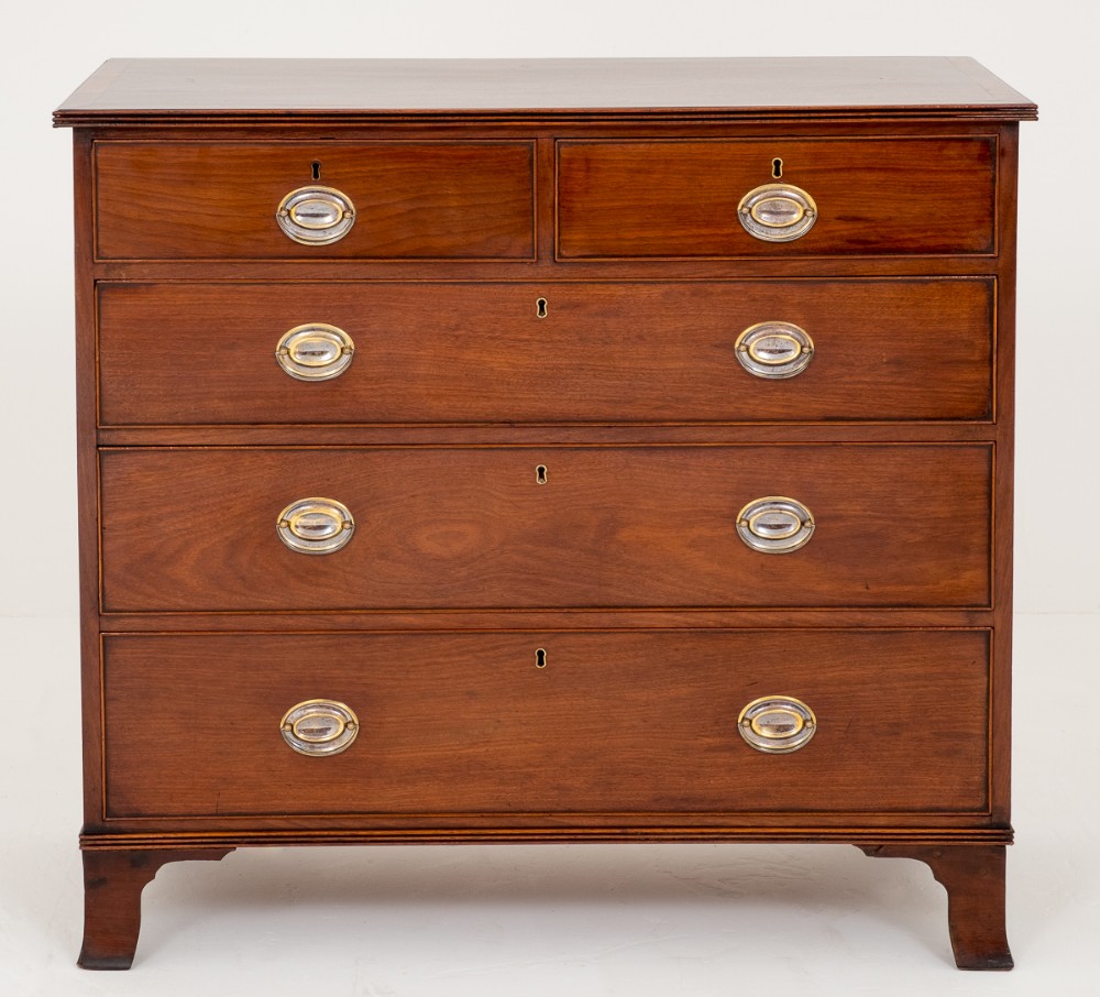Regency Mahogany 2 over 3 Chest of Drawers
