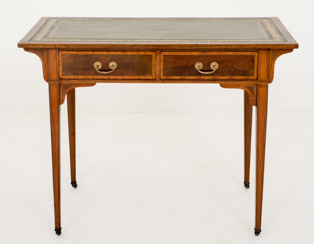 Mahogany Sheraton Revival 2 drawer Writing Table