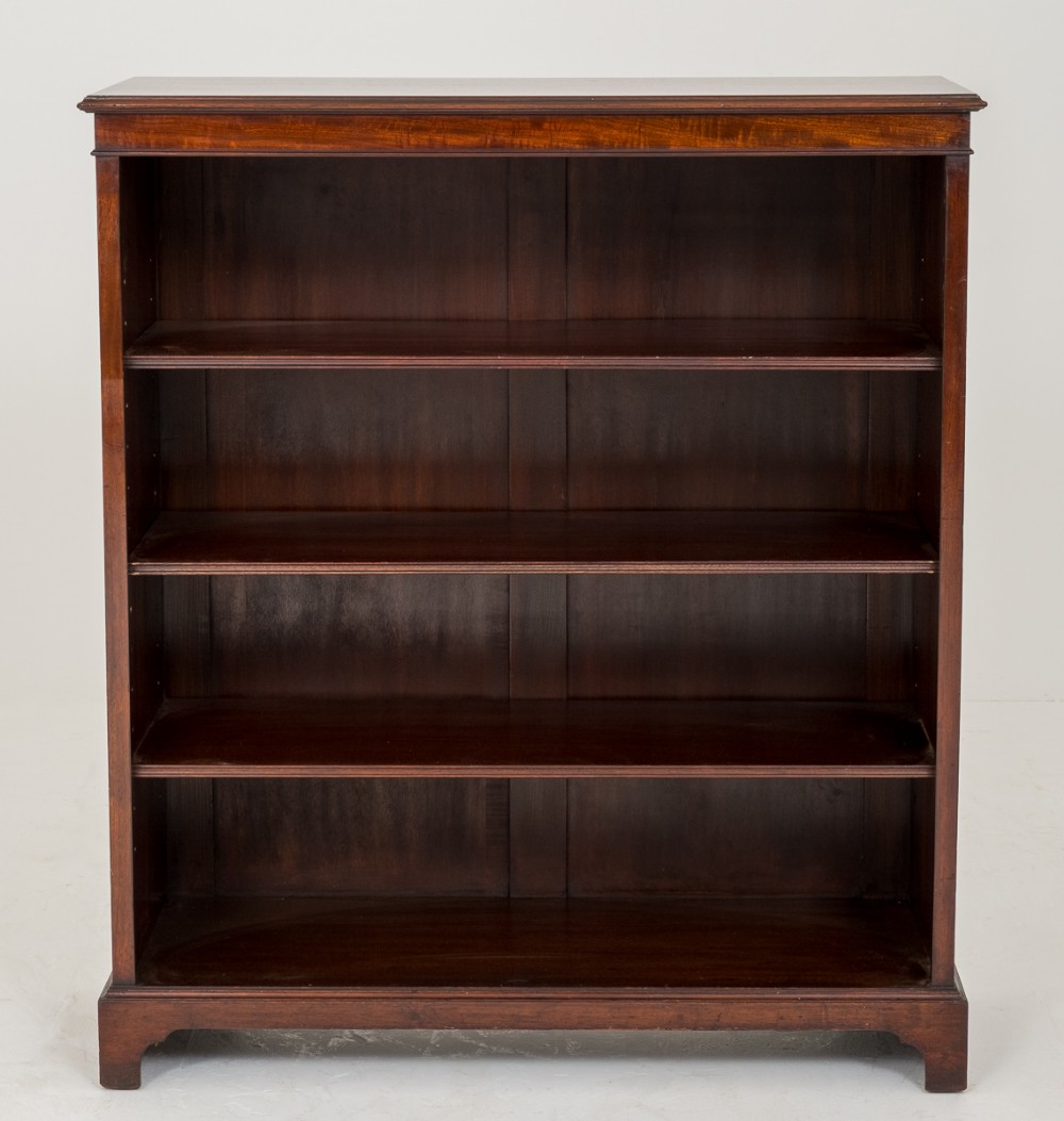 Mahogany Open Bookcase 