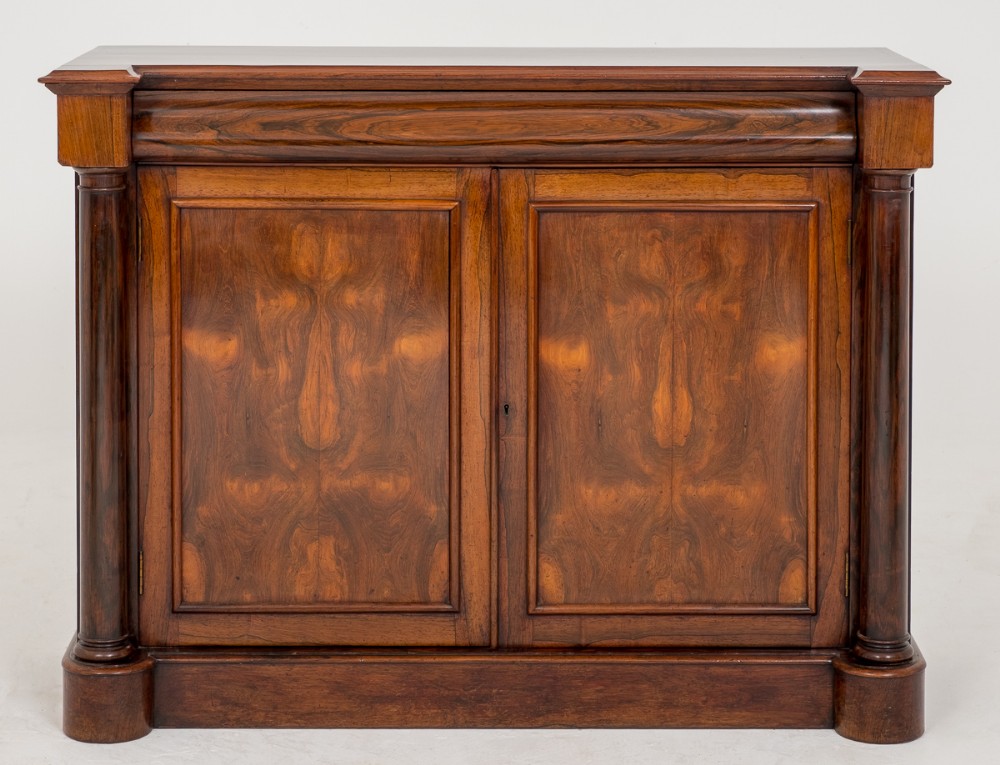 Impressive William IV Rosewood 2 Door Side Cabinet