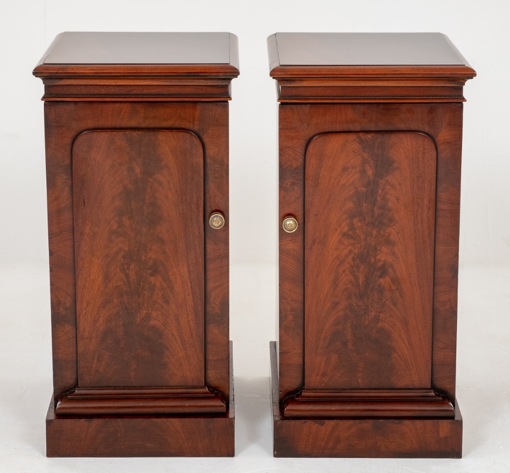 Pair of Victorian Mahogany Bedside Cabinets