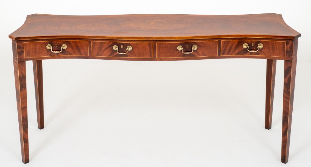 Mahogany Serpentine Centre Table
