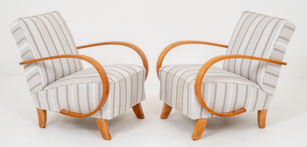 A Very good pair of Maple Art Deco Club Chairs