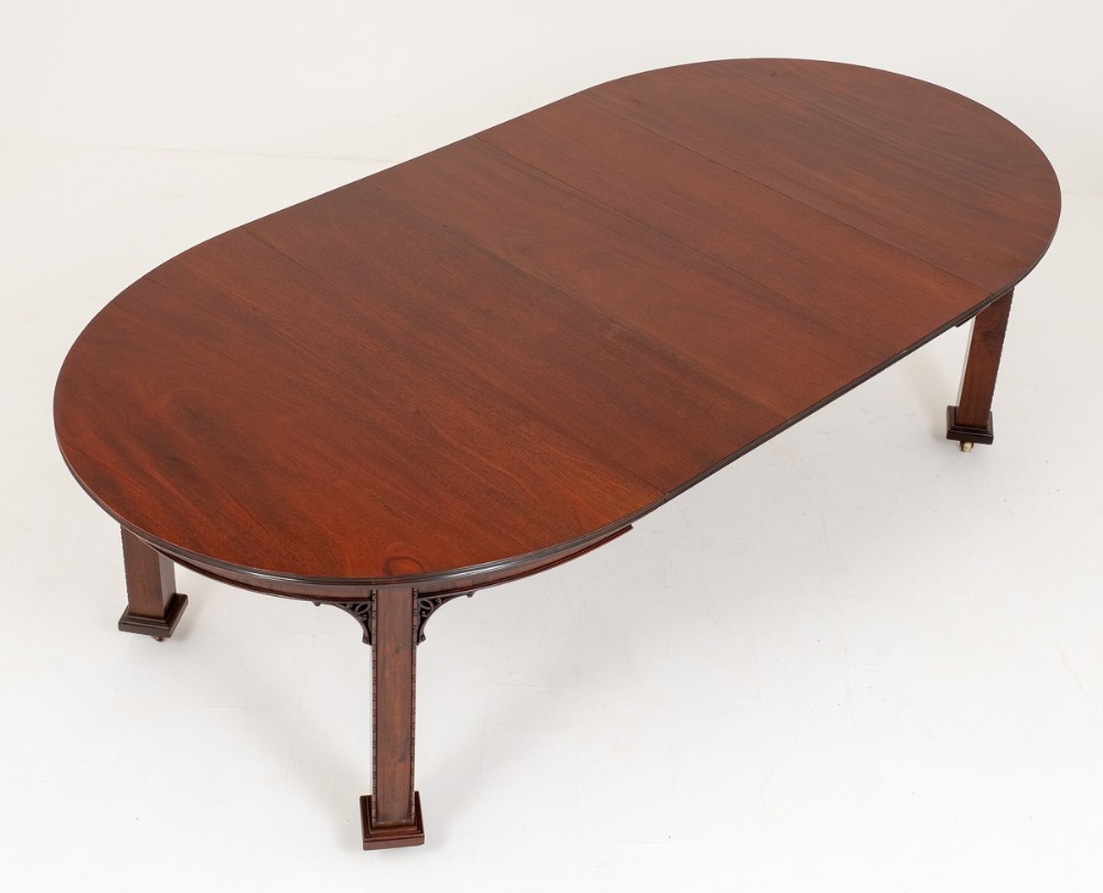 Mahogany Oval Extending Dining Table