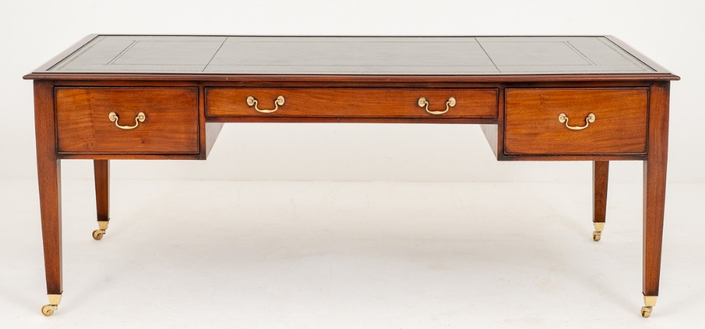 Mahogany 3 Drawer Writing Table with Georgian Influences