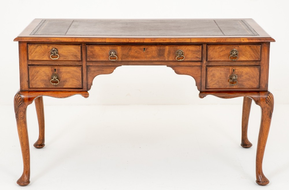 Pretty Walnut Queen Anne Style Writing Table