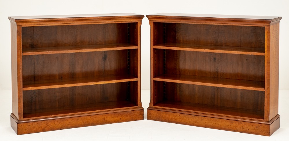 Pair of Victorian Mahogany Open Bookcases
