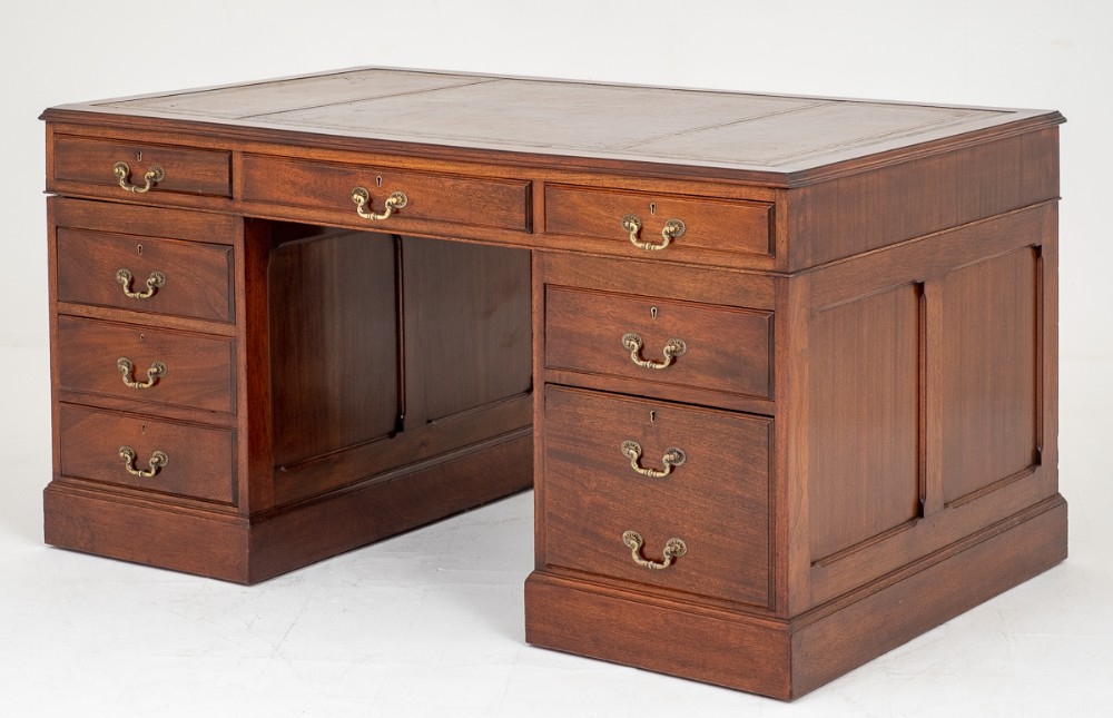Mahogany Pedestal Desk