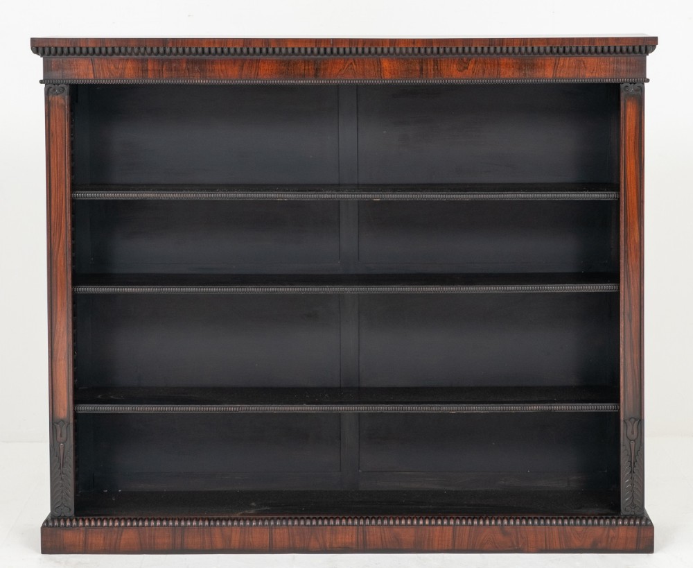 William IV Rosewood Open Bookcase.