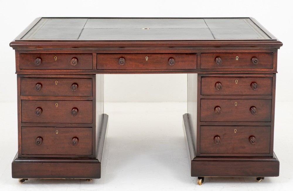 William IV Mahogany Partners Desk