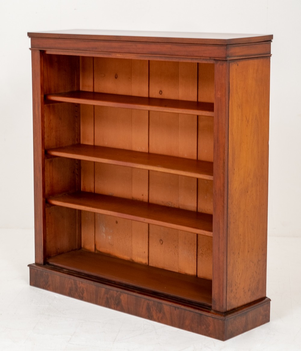 Victorian Mahogany Open Bookcase