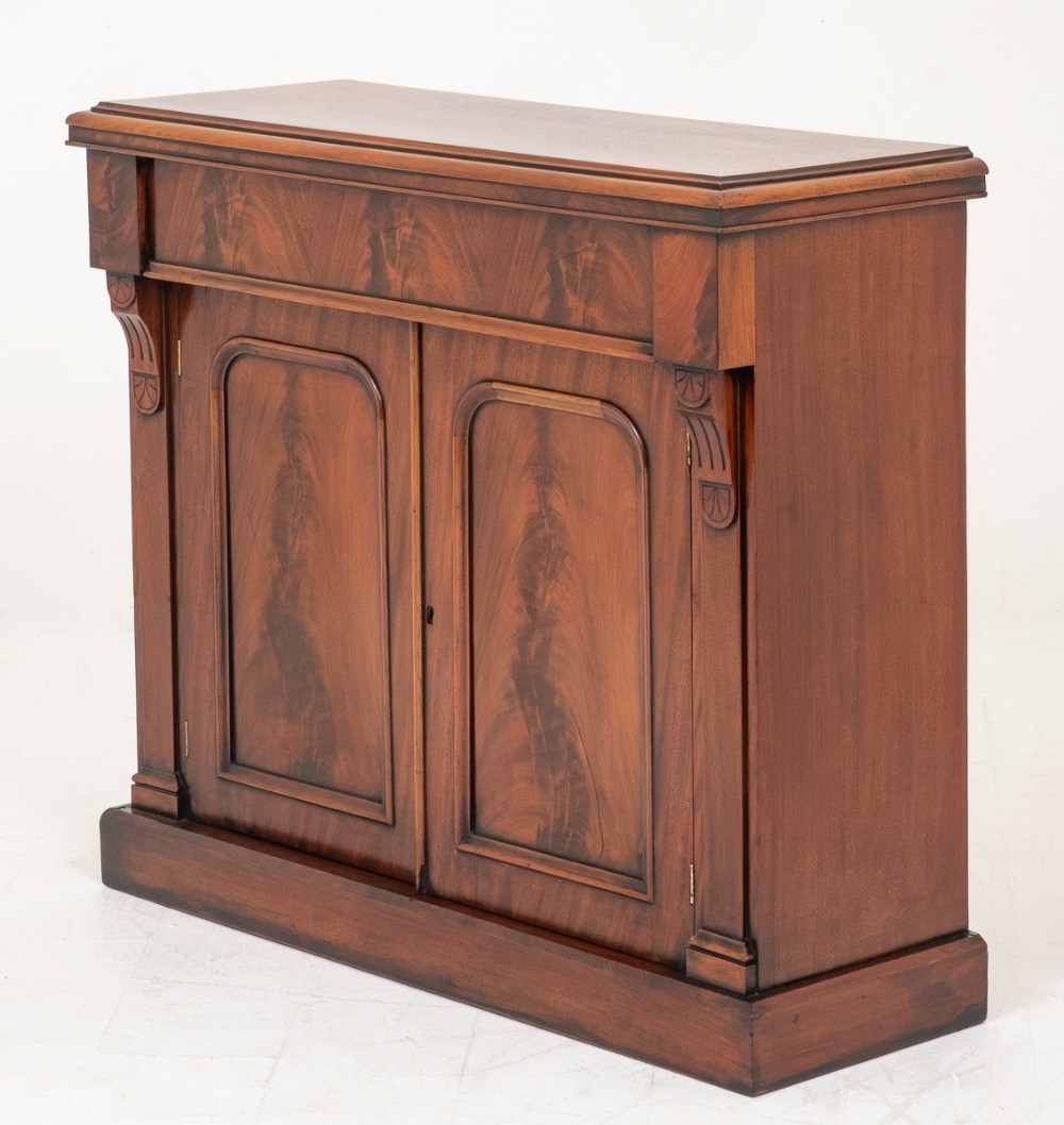 Victorian Flame Mahogany 2 Door Side Cabinet