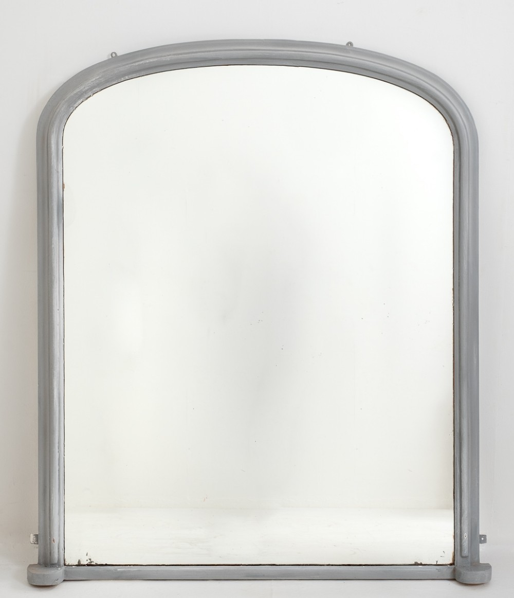 Victorian Painted Overmantle Mirror.