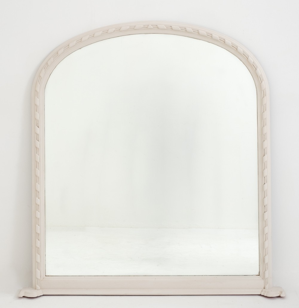 Victorian Style Painted Overmantle Mirror