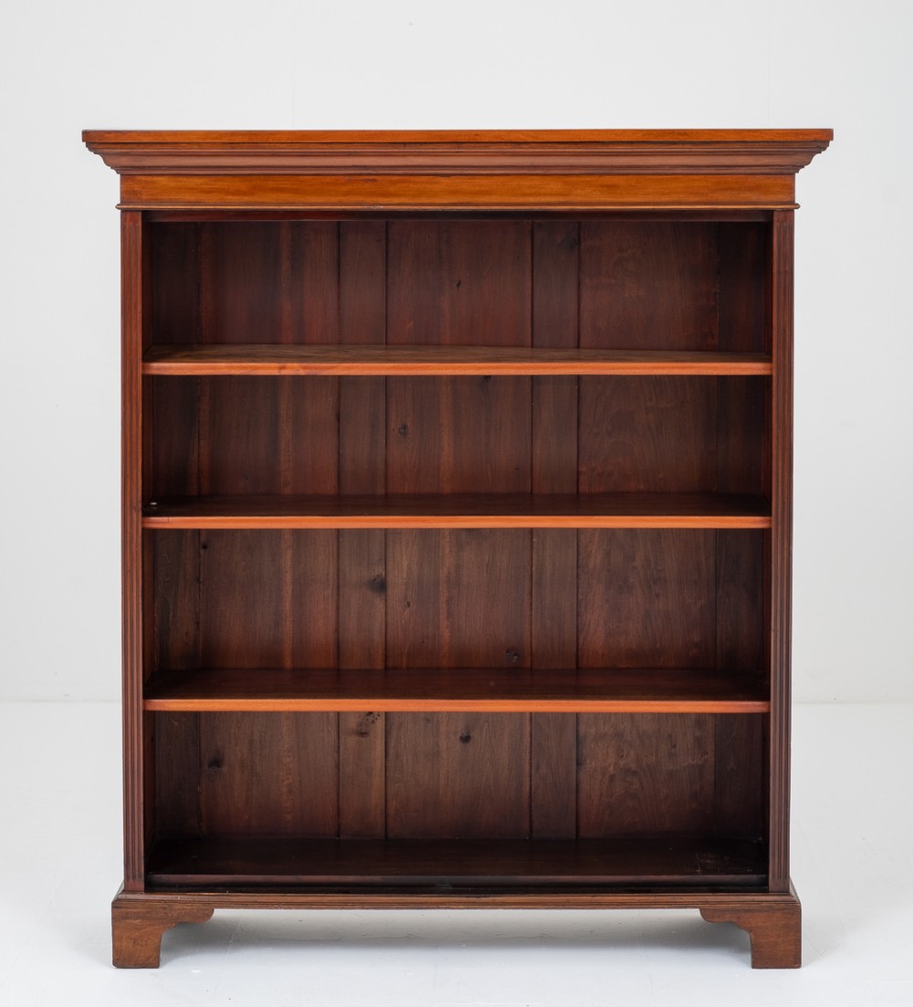 Victorian Mahogany Open Bookcase