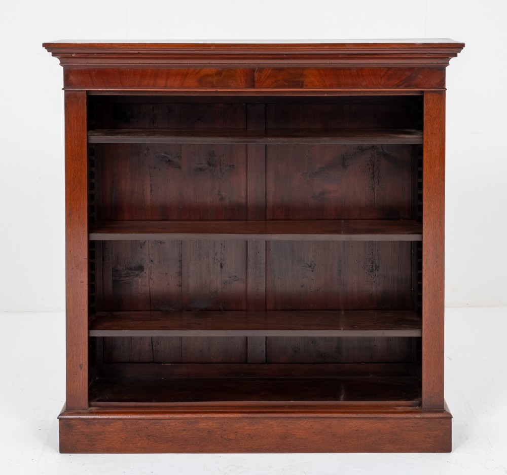 Victorian Mahogany Open Bookcase