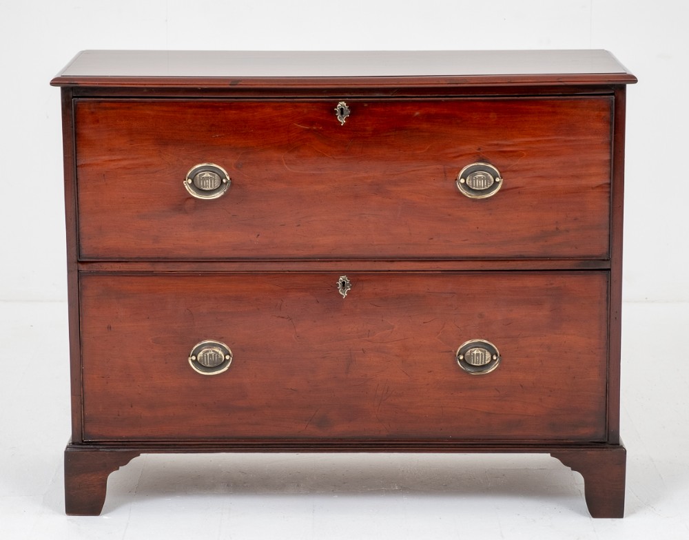 Unusual Mahogany 2 Drawer Chest of Drawers