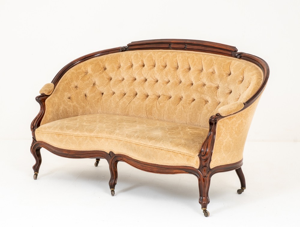 Very Pretty French Mahogany Settee