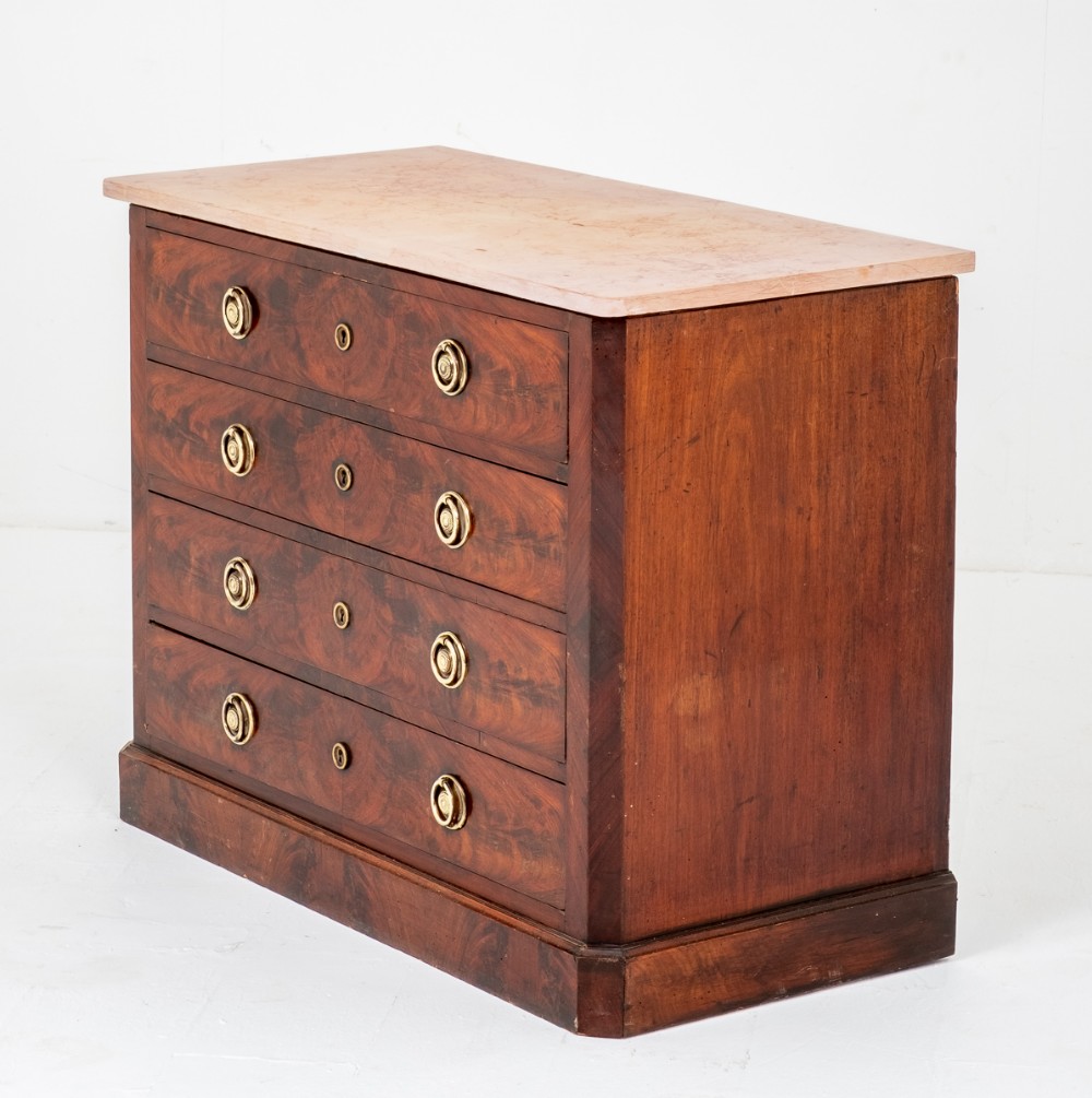 Pretty French Mahogany Chest of Drawers